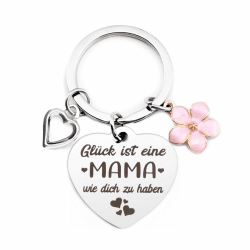 Muttertagsgeschenke, Weihnachtsgeschenke, Valentinstag, Ostergeschenke, Silvester Geschenke, Adventskalender Füllung Für Mama Schlüsselanhänger Mama Geschenke Für Mama Beste Mama Geschenk Für Mutter 3cm*6cm Silber-glück Ist Eine Mama Wie Dich zu Haben. Angebot bei HelloDeals