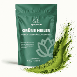 Grüne Entgiftungspulver 200g Superfood Pulver,Greens Pflanzenpulver mit Matcha, Gerstengras, Spirulina & Heidelbeeren,Reich an Ballaststoffen & Mikronährstoffen,Vegan – Täglicher Energie Helfer Angebot bei HelloDeals