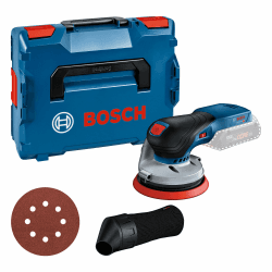 Bosch Professional 18V System Akku Exzenterschleifer GEX 18V-125 (inkl. Schleifteller (125mm), 1x Schleifpapier, Staubbeutel, L-BOXX, ohne Akku/Ladegerät) GEX 18V-125 (in L-BOXX) ohne Zubehör Angebot bei HelloDeals