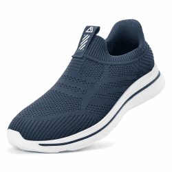 ODCKOI Sneaker Herren Hands-Free Turnschuhe Leichtgewichtige Atmungsaktive Slip on Sneaker Herren Bequeme Mesh Freizeitschuhe schnürsenkel ohne binden Sportschuhe Dunkelblau 42 EU Angebot bei HelloDeals