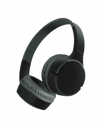 Belkin SoundForm Mini kabelloser Kinderkopfhörer mit integriertem Mikrofon und lustigen Aufklebern, 30 Std. Wiedergabe – Over-Ear-Kopfhörer für Unterricht, Ferien, iPhone, iPad, Galaxy – Schwarz Angebot bei HelloDeals