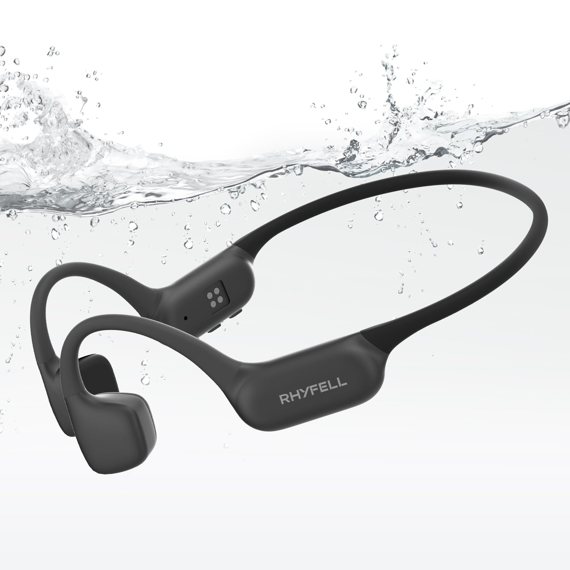 Kopfhörer Schwimmen, IP68 knochenschall Unterwasser Kopfhörer, 32GB MP3 Player, Bluetooth 6.0 Sport Kopfhörer, 10 Std Wiedergabe für Schwimmen Laufen und Surfen Schwarz Angebot bei HelloDeals