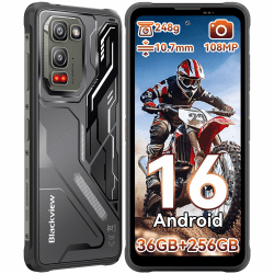 Blackview Fort 5 Outdoor Handy Ohne Vertrag Android 16, 248g/10.7mm Ultra-Thin Baustellenhandy, 6.78'' 120Hz, 108MP+50MP+13MP Nachtsicht, 36GB+256GB/2TB Outdoor Smartphone, MTKG100, IP69K/ NFC/700Nits Angebot bei HelloDeals