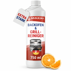 Maxxi Clean 1 x 750 ml Backofen und Grillreiniger Gel Paste I extrastarker selbstarbeitender Fettlöser I entfernt hartnäckige Verkrustungen ohne Schrubben I Backofen Herdplatte Grill I Made in Germany Reiniger 750 ml (1er Pack) Angebot bei HelloDeals