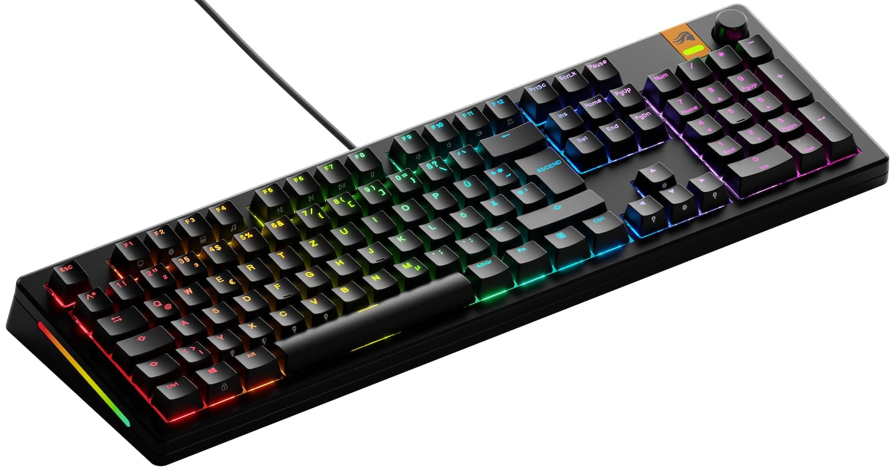 GLORIOUS Gaming GMMK 3 HE Tastatur Rapid Trigger: Hall-Effekt, 8k Abrufrate, MX/HE Schalter, Hot-Swap 100%, Dichtungssystem, Doubleshot PBT Tastenkappen, QWERTZ Deutsch (Schwarz) GMMK 3 HE Full Size Schwarz Angebot bei HelloDeals