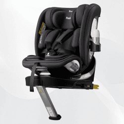 Kindersitz Reboarder 360 Drehbar mit Isofix - 0–12 Jahre (40–150 cm）i-Size Kindersitz Auto,FWF und RWF,Verstellbare Kopfstütze/Rückenlehne mit Liegeposition und Getränkehalter,Schwarz Angebot bei HelloDeals