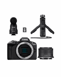 Canon EOS R50 Systemkamera + RF-S 18-45mm is STM Objektiv 2X Batterien (Zusätzliches Akku-Kit) - Spiegellose Kamera (Digitalkamera mit Autofokus + Motiverkennung für Personen Augen Tiere Fahrzeuge.) EOS R50 Creator kit Angebot bei HelloDeals