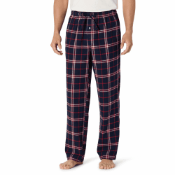 Amazon Essentials Herren Atmungsaktive Flanell-Pyjamahose (Erhältlich In Groß Und Schwer) L Navy/Red Plaid Angebot bei HelloDeals