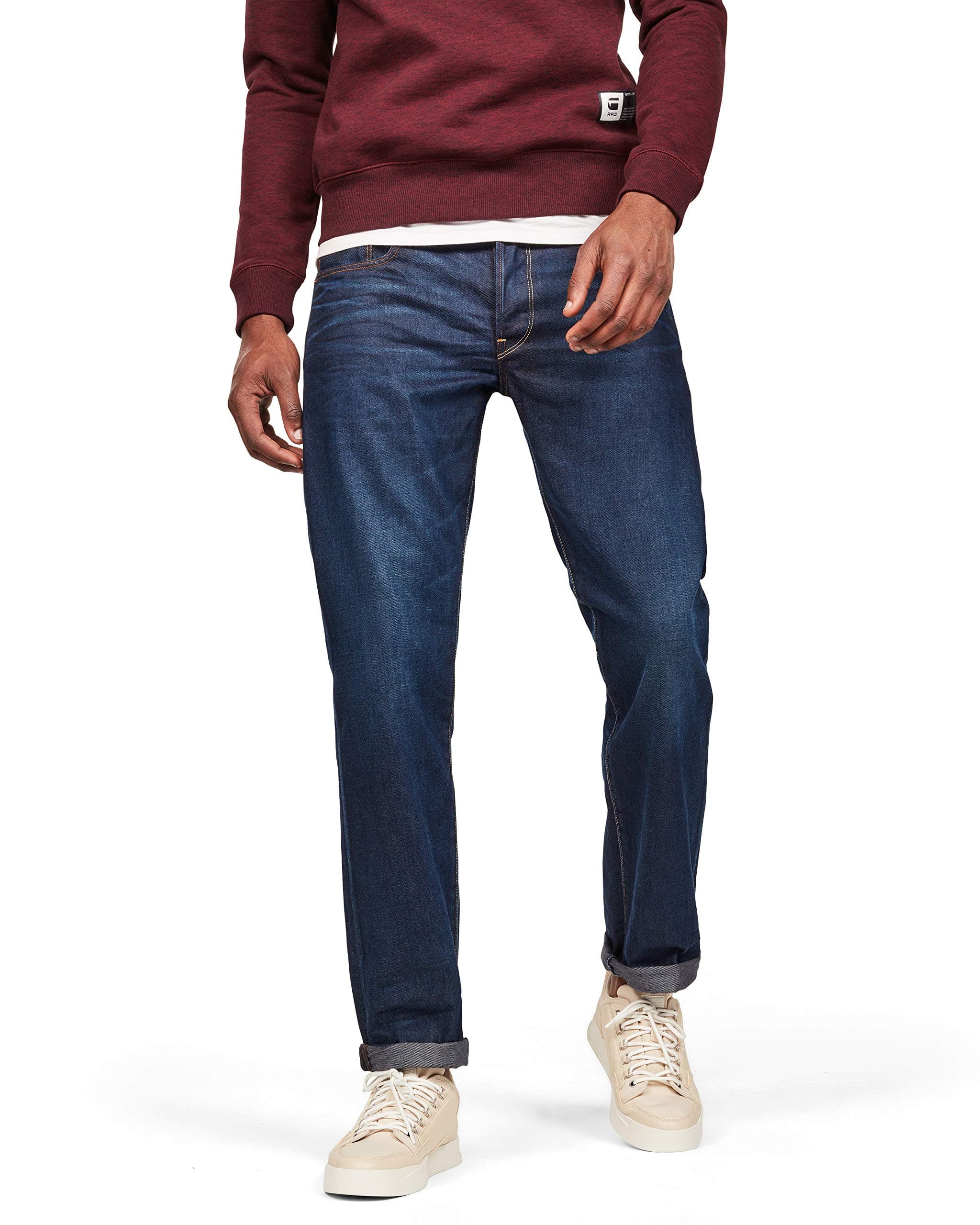 G-Star Herren 3301 Straight Jeans 34W / 34L Blau (Dk Aged 51002-4639-89) Angebot bei HelloDeals