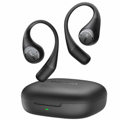 EarFun OpenJump Bluetooth Open-Ear Kopfhörer, Hi-Res Audio, LDAC, Theatermodus, anpassbare Ohrbügel, 42 Std Akku, Kabelloses Laden, IPX7 Sportkopfhörer, Klare Anrufe mit KI, Spielmodus, Multipoint schwarzes Angebot bei HelloDeals