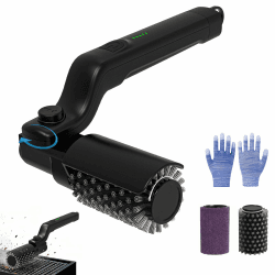Elektrische Grillbürste, 180° Verstellbarer Winkel Wiederaufladbarer Grillreiniger, 90 Min Laufzeit, 3-Stufen Reinigung, Austauschbare Edelstahl-Bürstenkopf für Grillrost, IPX7 Wasserdicht, USB-C Schwarz Angebot bei HelloDeals