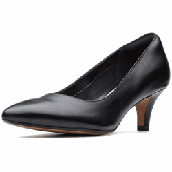 Clarks Damen Linvale Jerica Pumps 40 EU Black Leather Angebot bei HelloDeals