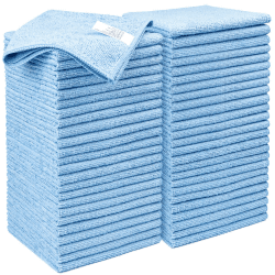 AIDEA Microfasertücher 50 Stück-Mikrofasertuch, fusselfreie, Wiederverwendbare Mikrofasertücher Reinigungstücher-sehr saugfähig streifenfrei für Haus, Küche, Auto, Fenster 30 x 30 cm Angebot bei HelloDeals