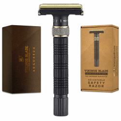 Vikings Blade The Emperor Verstellbarer Sicherheitsrasierer, Augustus Edition (Vintage Bronze & Cognac) Angebot bei HelloDeals