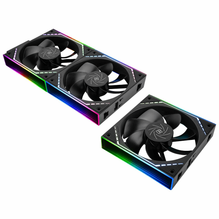 TR-Thermalright TL-M12QR X3 120mm 3er-Pack CPU Lüfter-Wireless Splicing,1500U/min Stille Kühlung,Umkehr CPU Lüfter-Infinite Mirror Light Effect ARGB,23,2 dBA, Schwarz Angebot bei HelloDeals