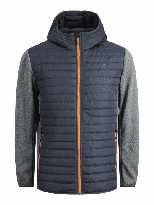 JACK & JONES Male Hybridjacke Hybridjacke L Grey Melange Angebot bei HelloDeals