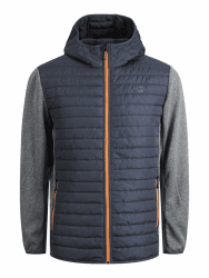 JACK & JONES Male Hybridjacke Hybridjacke L Grey Melange Angebot bei HelloDeals