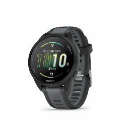 Garmin Forerunner 165 43mm - Lauf-Smartwatch, 1,2" AMOLED Touchscreen, bis zu 11 Tage Akkulaufzeit, 25+ Sport-Apps, Trainingsempfehlungen, Gesundheitsdaten, smarten Funktionen Standard. Slate Grey Angebot bei HelloDeals