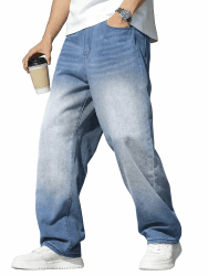 JMIERR Jeans Herren Baggy Weite Jeans Hose Herren Stretch Vintage Y2K Hip Hop Denim Hosen Loose Fit Streetwear Freizeithosen Himmelblau L Angebot bei HelloDeals