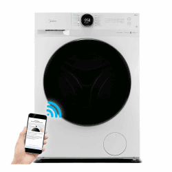 Midea Waschmaschine 10KG MF200W100WB-14A /1400 u/min/A/Leiser Inverter Motor/Wasserschutzsystem/59,5 cm breit/Steam Care/Nachlegefunktion/APP-Steuerung/AquaStop, Weiß 10KG Series 200 Plus Angebot bei HelloDeals