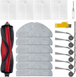 Q7 M5 Zubehör für roborock Q7 M5 / Q7 M5+ / Q7 L5 / Q7 L5+ Roboterstaubsauger Ersatzteile 17 Packungen 1 Hauptbürste, 4 Filter, 6 Seitenbürsten, 6 Wischtücher Stil 01 Angebot bei HelloDeals