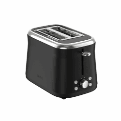 Tefal Collection Doppelschlitz-Toaster, extra hoher Hebel, 8 Bräunungsstufen, 4 Funktionen, breite Schlitze, abnehmbare Krümelschublade, Retro-Edelstahl-Optik, Schwarz, TT7208E0 Angebot bei HelloDeals