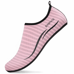 Sixspace Herren Damen Badeschuhe Wasserschuhe Aquaschuhe Strandschuhe Schnell Trocknend Slip on Breathable Schwimmschuhe Surfschuhe für Beach Pool Surfen Yoga 38 EU 485 Rosa Angebot bei HelloDeals