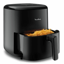 Moulinex Easy Fry Max 5L – Luftfritteuse für schnelles Kochen, Energieeinsparung bis zu 70%, intuitives Bedienfeld, 10 automatische Programme, bis zu 6 Personen, digitales Rezeptbuch, EZ2458 Angebot bei HelloDeals