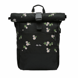 Ela Mo® Rolltop Rucksack Damen - Rollrucksack Anti Diebstahl für Sport & Reisen - Laptoprucksack für Schule, Uni, Business - Mit USB Anschluss & kompaktem Flaschenhalter - Upsy Daisy Angebot bei HelloDeals