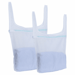 OTraki 2 Stück Wäschenetz für Waschmaschine, Wäschesack Wabengitter Wäschebeutel Klein mit Griff und Reißverschluss Wäsche und Aufbewahrung für Hemden, BHs, Babykleidung (33×40 40×45cm) Angebot bei HelloDeals