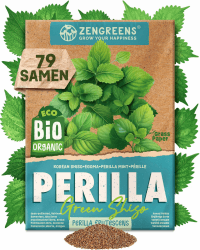 ZenGreens® - Bio Perilla Samen (Green Shiso) - Perillasamen - Kräutersamen für den einfachen Anbau im Garten, Balkon oder Küche - Kräuter Saatgut ideal für Anfänger 177 Perilla 'Green Shiso' Angebot bei HelloDeals