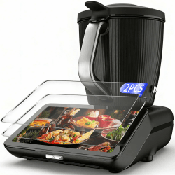 Displayschutz Folie für Thermomix TM7,2 Stück 9H Schutzglas Zubehör, Hitze- und Dampfbeständig, Schutzfolie Kompatibel mit Vorwerk Thermomix TM7, Ultra Transparent, Kratzfest Angebot bei HelloDeals