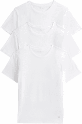 Tommy Hilfiger Herren 3er Pack T-Shirts Kurzarm Stretch Rundhalsausschnitt XL Weiß Angebot bei HelloDeals