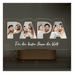 Geschenkfreude Personalisiertes Acrylglas Bild mit Foto - Geschenkideen für Papa, Vater, Papi zum Vatertag oder Bild - Vater Kind Geschenk - Vatertagsgeschenke personalisiert - Männertag Angebot bei HelloDeals