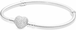 Pandora Icons Armband, Silber, mit herzförmigem Verschluss und Cubic Zirkonia 16cm Angebot bei HelloDeals