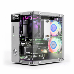 Pironman 5 NVMe M.2 SSD PCIe 2.0/3.0 Mini-PC-Gehäuse für Raspberry Pi 5 Hailo-8L, OpenClaw KI-Agent, Tower-Kühler + Dual-RGB-Lüfter, 0,96" OLED-Modul, Safe Shutdown, HDMI, RGB-Effekt Angebot bei HelloDeals