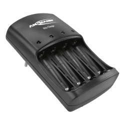 ANSMANN Nickel-Zink Ladegerät Akku / Leistungsstarkes 4-fach Ladegerät für 1,6V NiZn AA oder AAA Akkus / Ideal für NiZn Hochleistungsakkus aus Fernbedienungen, Messgeräten, Kameras uvm. Angebot bei HelloDeals