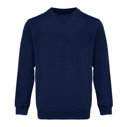 WORK IDEA Männer Crewneck Sweatshirt Arbeitskleidung Pullover Herren Basic Arbeitspullover Marine 3XL Angebot bei HelloDeals