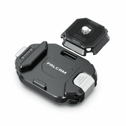 FALCAM F38 Kamera Clip V2 mit Platte Schnellwechselsystem, Kamera Gurt Halterung Rucksack mit 1/4" bis 3/8" Schraubgewinde, Arca-Swiss-kompatibel, Universal-Montagebasisadapter für Schultergurt Clip with Plate Angebot bei HelloDeals