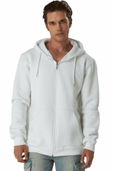 Smith & Solo Herren Kapuzenpullover – Kapuzenjacke reißverschluss, Sweatshirt Pullover Langarm – Slim – Fit – Training – Hoodie – Pulli – Hochwertige Baumwollmischung Männer M Weiß-zip Angebot bei HelloDeals