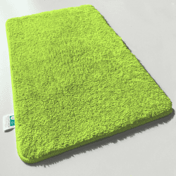 casa pura Badematte weicher, Flauschiger Badezimmerteppich in Shaggy Optik, Badvorleger rutschfest waschbar - Duschvorleger, Teppich Fußmatte für Badezimmer, Dusche 60 x 100 cm, Limone Sky Soft 60 x 100 cm Limone Angebot bei HelloDeals