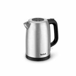 Tefal Edelstahl-Wasserkocher, 1,7 l, 2200 Watt für schnelles Kochen, automatische Abschaltung, sichtbares Wasserstandfenster, One-Touch Deckelöffnung, abnehmbarer Anti-Kalk-Filter, KI1R0DE0 Edelstahl 1.7L Angebot bei HelloDeals