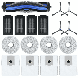 17 Stück Zubehör für Ecovacs DEEBOT T50 Pro Omni / T50 Omni /T50 Max /T50 Max Pro /T50 Pro Staubsaugerroboter.1 Hauptbürste,4 Wischtücher, 4 Staubbeutel, 4 Filter, 4 Seitenbürsten Für Ecovacs T50 Angebot bei HelloDeals