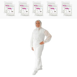 ARNOMED® 10x Schutzanzug Einweg, Einwegoverall, Einweganzug, Einweg Maleranzug & Lackieranzug, Staubschutzanzug, Maleroverall & Asbest Glaswolle Schutzanzug, Einmalanzug XL Weiß Angebot bei HelloDeals