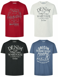 riverso Tshirt Herren Baumwolle Regular Fit RIVLeon 4er Set Pack Rundhals Kurzarm Sommer Tee Shirt Print Grün Blau Weiß Grau Rot Orange S M L XL XXL 3XL 4XL 5XL L Farbmix 20 Angebot bei HelloDeals