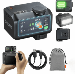 Godox iT30Pro-L TTL Mini Kamerablitz für Leica, GN15, 560 Vollleistungsblitze, 1,5 s Recycling, HSS 1/8000 s, 2,4G X Sender/Empfänger, Touchscreen, USB-C, für Reise Street Portrait Schwarz für Leica Angebot bei HelloDeals
