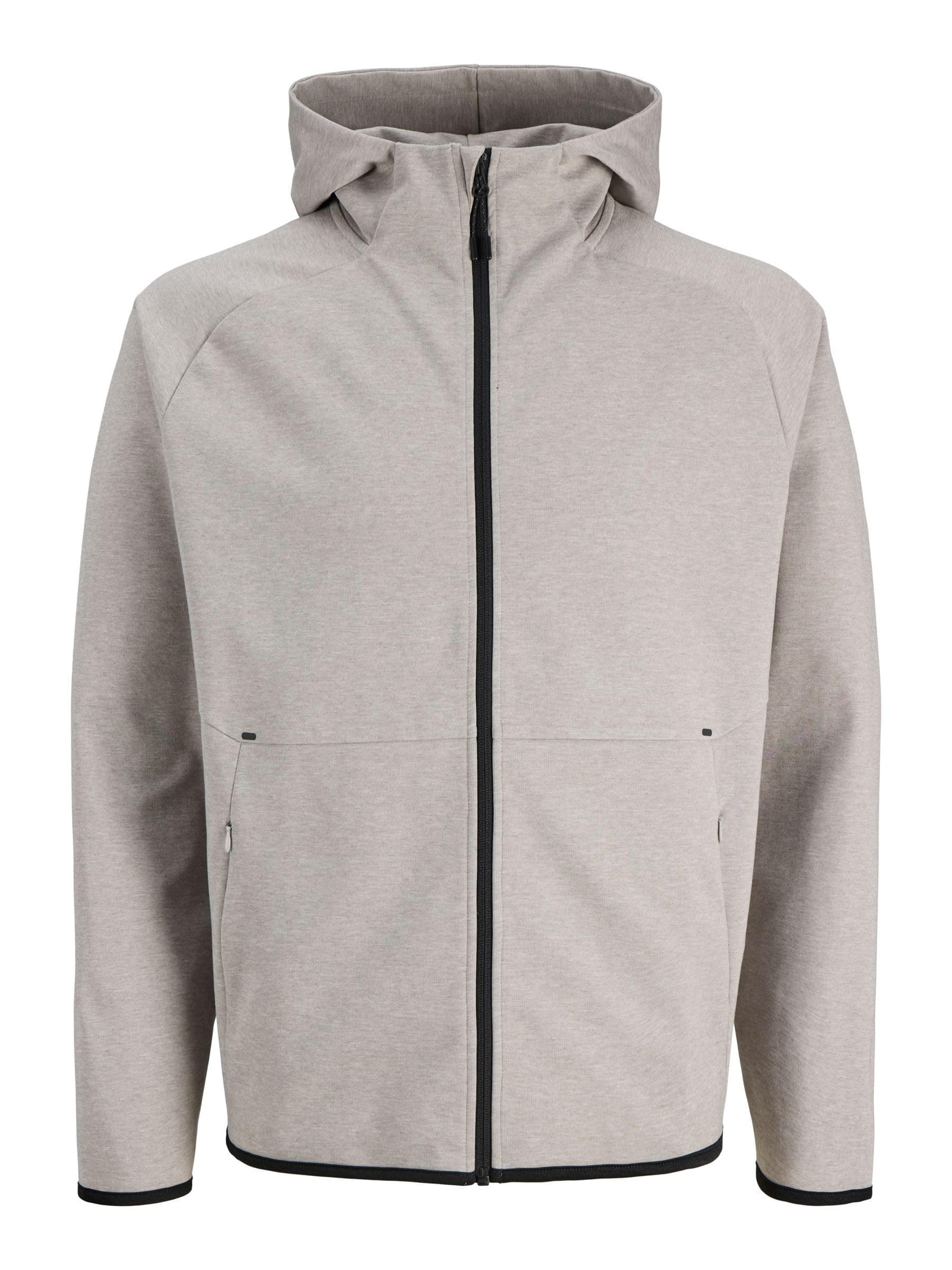 Jack & Jones Herren Jjebase Sweat Zip Hood Noos Jjebase Sweat Zip Hood Noos (1er Pack) XL Light Grey Melange Angebot bei HelloDeals