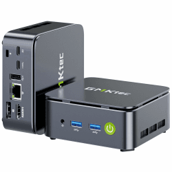 GMKtec G10 Mini-PC Ryzen 5 3500U (Stärker als N150), 16GB RAM, 512GB SSD, 2.5GbE LAN, Büro-Heim-Desktop-Computer, Dreifache 4K-Ausgabe, WLAN, Bluetooth, USB-C, DisplayPort Black 16+512 Angebot bei HelloDeals
