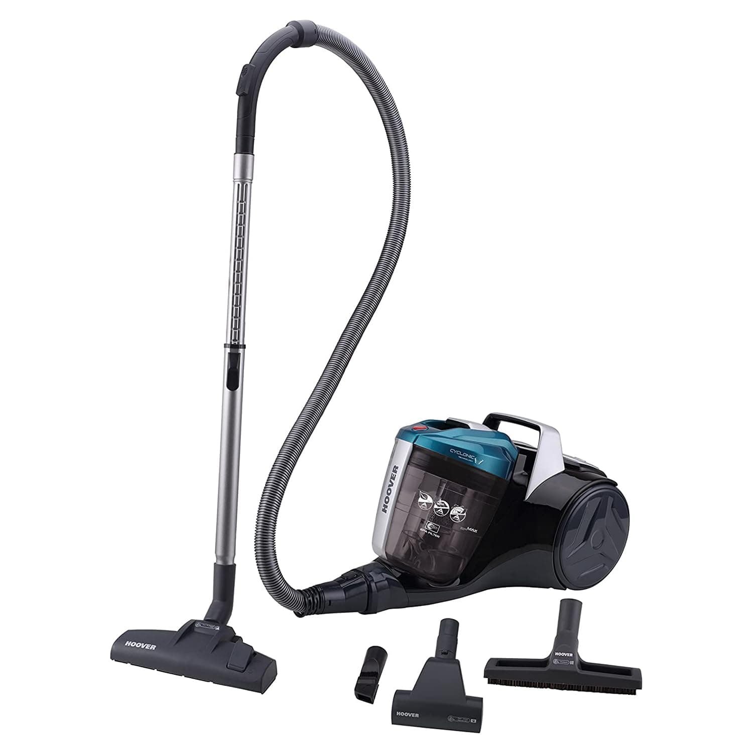 Hoover Staubsauger Tierhaare Breeze PET mit Tier-Düse I Tierhaar-Staubsauger ohne Beutel für Hundehaare & Katzenhaare I Mit größenverstellbarem Stab, EPA-Filter, 5m Kabel mit Auto-Aufwicklung & Griff Angebot bei HelloDeals