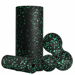 Faszienrolle Set Foam Roller Faszien Set mit Faszienball Mini Faszienrolle Klein und Duoball für Yoga Faszien Training von Muskeln Green Grün Angebot bei HelloDeals